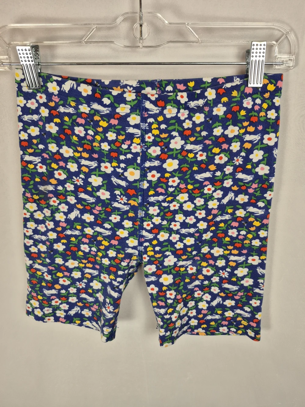 Hanna Andersson 100% Organic Cottom Navy Floral Short Pajama Set Girls 12